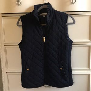 Navy telluride puffer vest